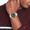 Thumbnail Image 3 of Tommy Hilfiger Men's Black Dial Stainless Steel Two Tone Bracelet Watch