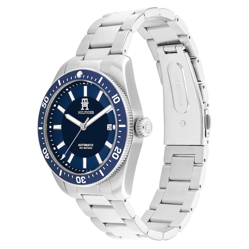 Tommy Hilfiger Men's Blue Dial Stainless Steel Bracelet Watch