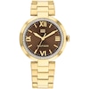 Thumbnail Image 0 of Tommy Hilfiger Ladies' Brown Dial Gold Tone Bracelet Watch