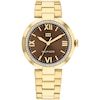 Thumbnail Image 1 of Tommy Hilfiger Ladies' Brown Dial Gold Tone Bracelet Watch