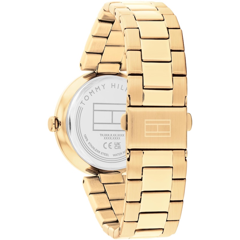 Tommy Hilfiger Ladies' Brown Dial Gold Tone Bracelet Watch