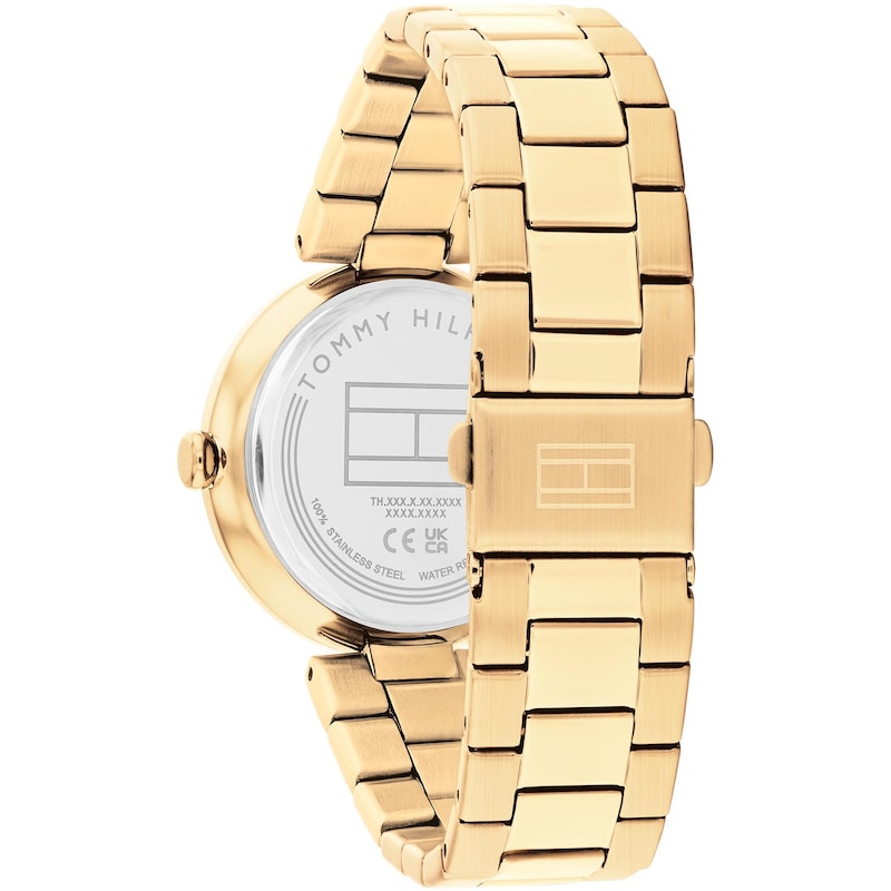 Main Image 3 of Tommy Hilfiger Ladies' Brown Dial Gold Tone Bracelet Watch