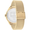 Thumbnail Image 3 of Tommy Hilfiger Ladies' Stone Set Bezel Gold Tone Mesh Strap Watch