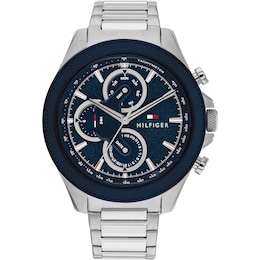 Tommy Hilfiger Men's Blue Dial Stainless Steel Bracelet Watch