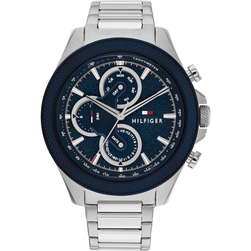 Main Image 1 of Tommy Hilfiger Men's Blue Dial Stainless Steel Bracelet Watch