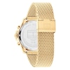 Thumbnail Image 3 of Tommy Hilfiger Men's Green Chronograph Dial Gold Tone Mesh Bracelet Watch