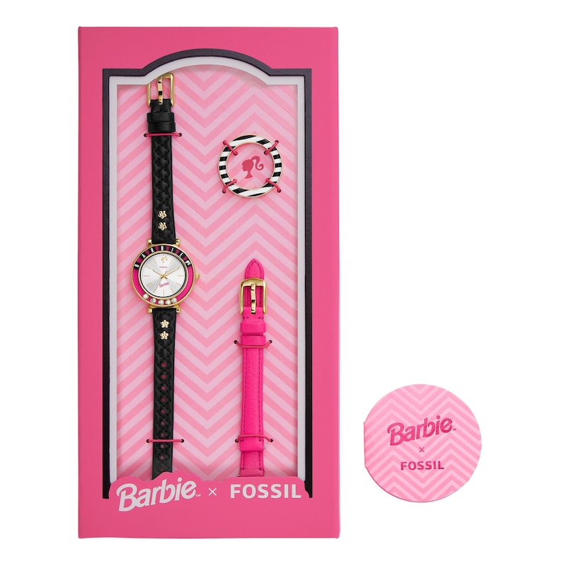 Fossil Barbie Limited Edition Watch Topring & Interchangeable Strap Box Set