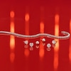 Thumbnail Image 3 of Sterling Silver Round & Heart CZ And 5mm Ball Set of 3 Stud Earrings
