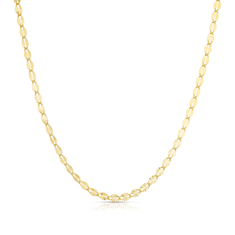 Main Image 1 of 9ct Yellow Gold Starburst Beaded Style Necklace