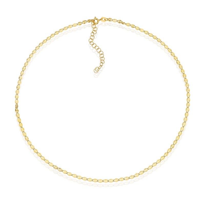 Main Image 2 of 9ct Yellow Gold Starburst Beaded Style Necklace