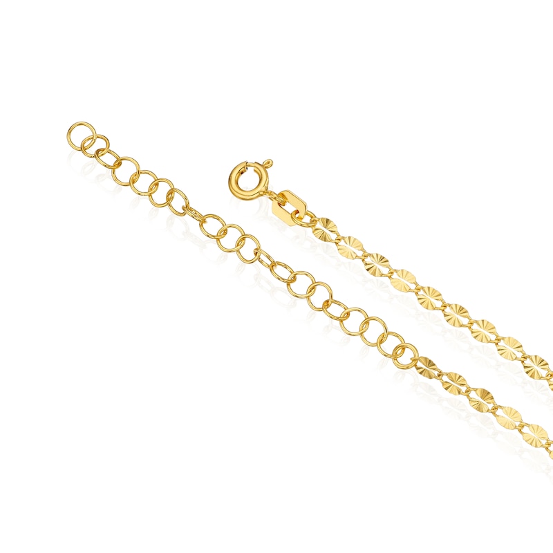 Main Image 3 of 9ct Yellow Gold Starburst Beaded Style Necklace