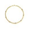 Thumbnail Image 1 of 9ct Yellow Gold Cubic Zirconia Curb Chain Bracelet