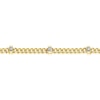 Thumbnail Image 2 of 9ct Yellow Gold Cubic Zirconia Curb Chain Bracelet