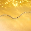 Thumbnail Image 5 of 9ct Yellow Gold Cubic Zirconia Curb Chain Bracelet