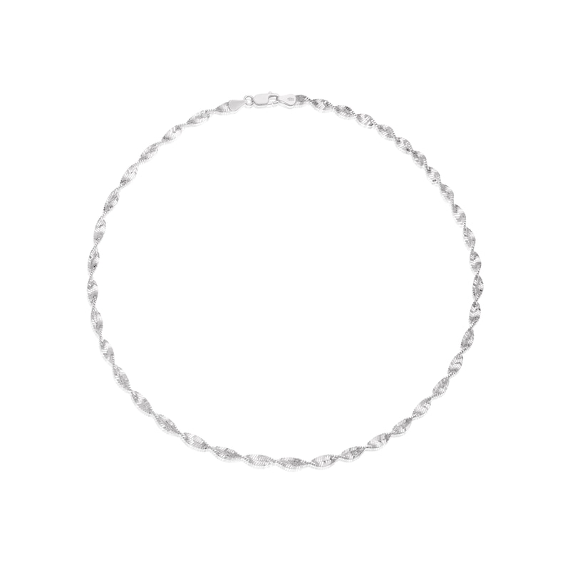Main Image 2 of Sterling Silver Twist Chain Necklace
