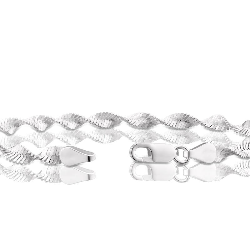 Main Image 3 of Sterling Silver Twist Chain Bracelet