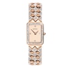 Thumbnail Image 1 of Sekonda Sparkle Ladies' Rose Dial Blue Detail Rose Tone Bracelet Watch