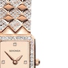 Thumbnail Image 2 of Sekonda Sparkle Ladies' Rose Dial Blue Detail Rose Tone Bracelet Watch