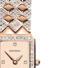 Thumbnail Image 1 of Sekonda Sparkle Ladies' Rose Dial Blue Detail Rose Tone Bracelet Watch