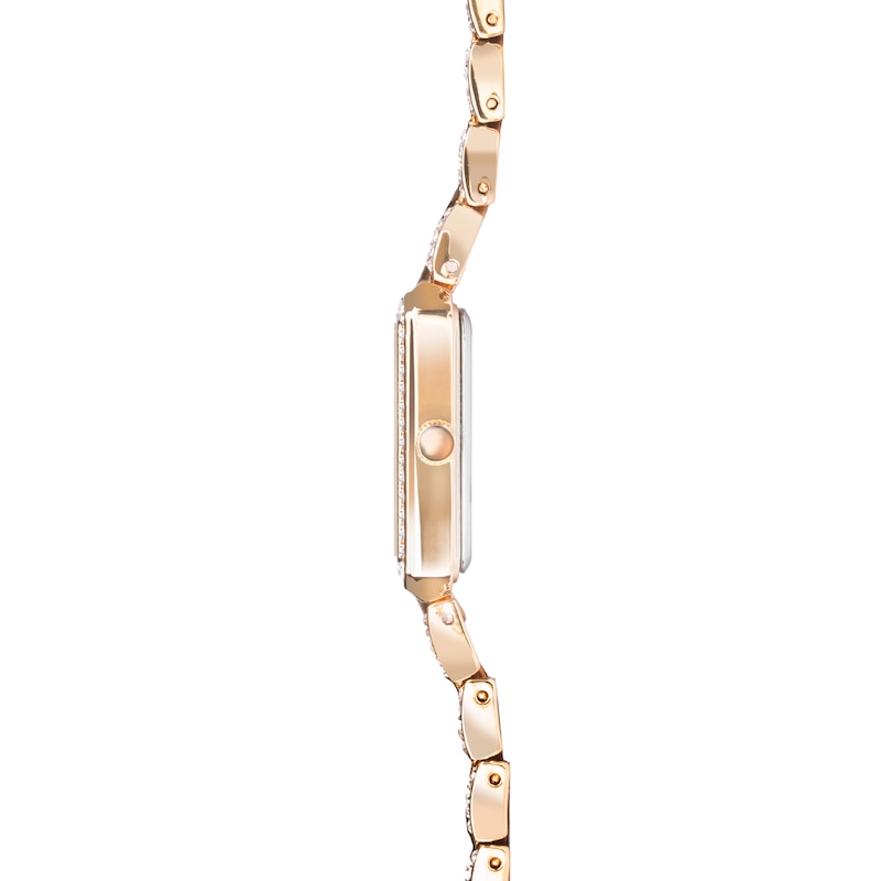 Main Image 4 of Sekonda Sparkle Ladies' Rose Dial Blue Detail Rose Tone Bracelet Watch