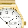 Thumbnail Image 2 of Sekonda Easy Reader Men's White Dial Gold Tone Expander Bracelet Watch