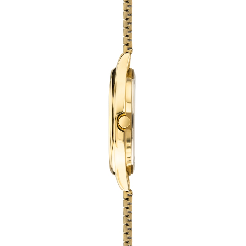 Sekonda Easy Reader Men's White Dial Gold Tone Expander Bracelet Watch