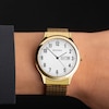 Thumbnail Image 5 of Sekonda Easy Reader Men's White Dial Gold Tone Expander Bracelet Watch