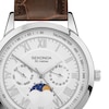 Thumbnail Image 1 of Sekonda Moonphase Men's White Dial Brown Leather Strap Watch