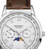 Thumbnail Image 2 of Sekonda Moonphase Men's White Dial Brown Leather Strap Watch