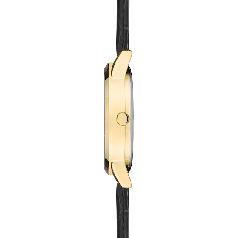 Main Image 4 of Sekonda Moonphase Men's White Dial Black Leather Strap Watch