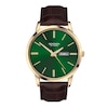 Thumbnail Image 1 of Sekonda Classic Men's Green Dial Brown Leather Strap Watch