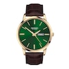 Thumbnail Image 0 of Sekonda Classic Men's Green Dial Brown Leather Strap Watch