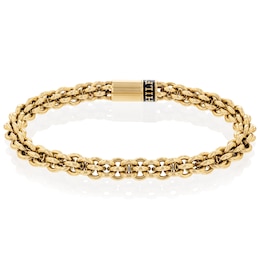Tommy Hilfiger Men's Gold Tone Tight Link Chain Bracelet