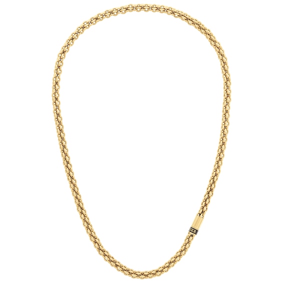 Tommy Hilfiger Mens Gold Tone Stainless Steel Tight link Nec