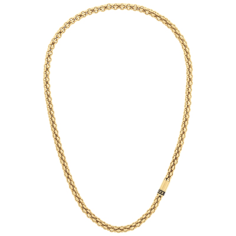 Tommy Hilfiger Men's Gold Tone Stainless Steel Tight link Necklace