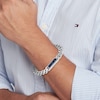Thumbnail Image 1 of Tommy Hilfiger Men's Sodalite Curb Chain Stainless Steel Bracelet