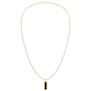 Thumbnail Image 0 of Tommy Hilfiger Men's Gold Tone Oynx Dog Tag Necklace