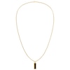 Thumbnail Image 1 of Tommy Hilfiger Men's Gold Tone Oynx Dog Tag Necklace