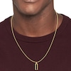 Thumbnail Image 2 of Tommy Hilfiger Men's Gold Tone Oynx Dog Tag Necklace