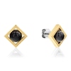 Thumbnail Image 1 of Tommy Hilfiger Ladies' Gold Tone Onyx Stud Earrings