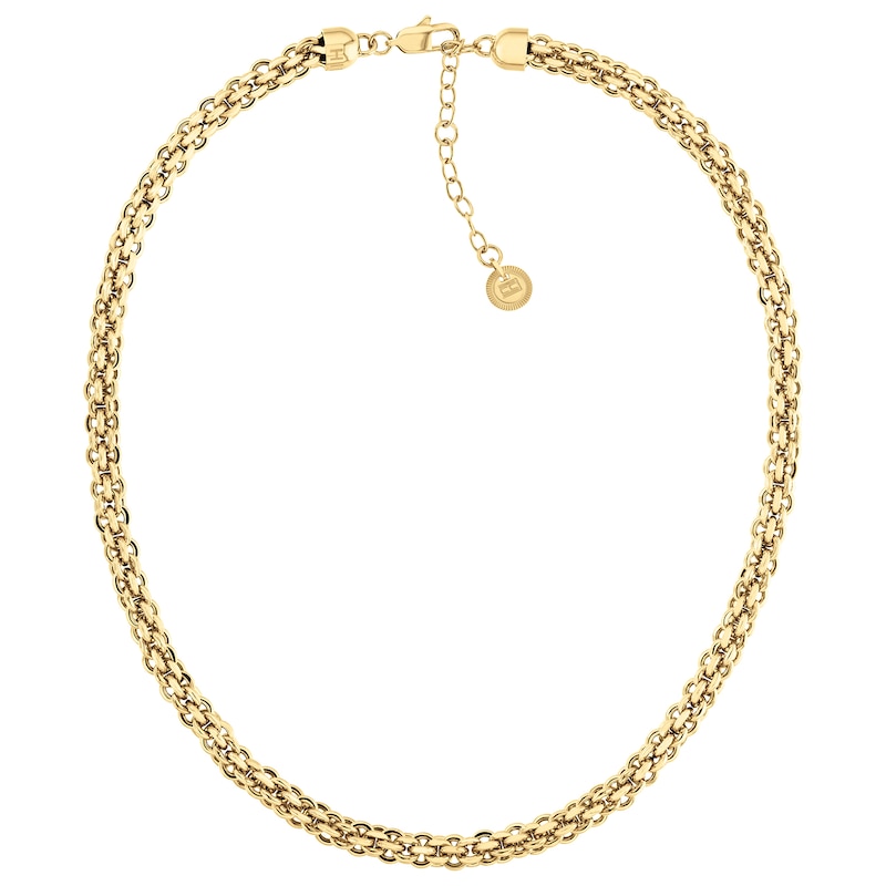 Main Image 1 of Tommy Hilfiger Ladies' Gold Tone Tight link Chain Necklace