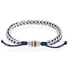 Thumbnail Image 1 of Tommy Hilfiger Men's Stainless Steel & Navy Nylon Adjustable Bracelet