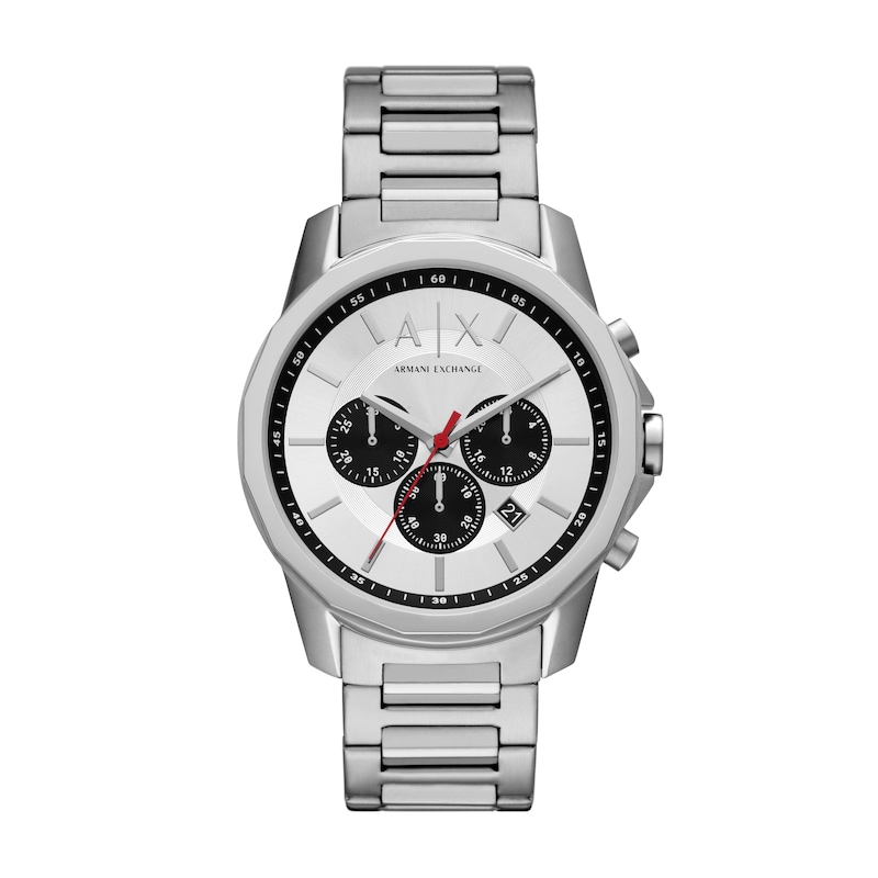 Main Image 1 of Armani Exchange Men's Silver Dial & Stainless Steel Bracelet Watch