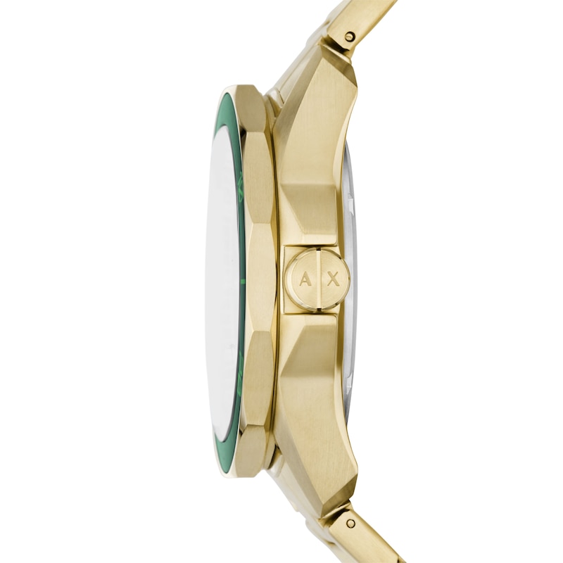 Main Image 2 of Armani Exchange Spencer Men's Green Dial & Gold-Tone Stainless Steel Watch
