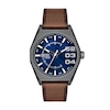 Thumbnail Image 1 of Diesel Scraper Men's Blue Dial & Brown Leather Strap Watch