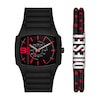 Thumbnail Image 0 of Diesel Cliffhanger 2.0 Men's Black Silicone Strap Watch & Logo Bracelet Set