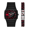 Thumbnail Image 1 of Diesel Cliffhanger 2.0 Men's Black Silicone Strap Watch & Logo Bracelet Set