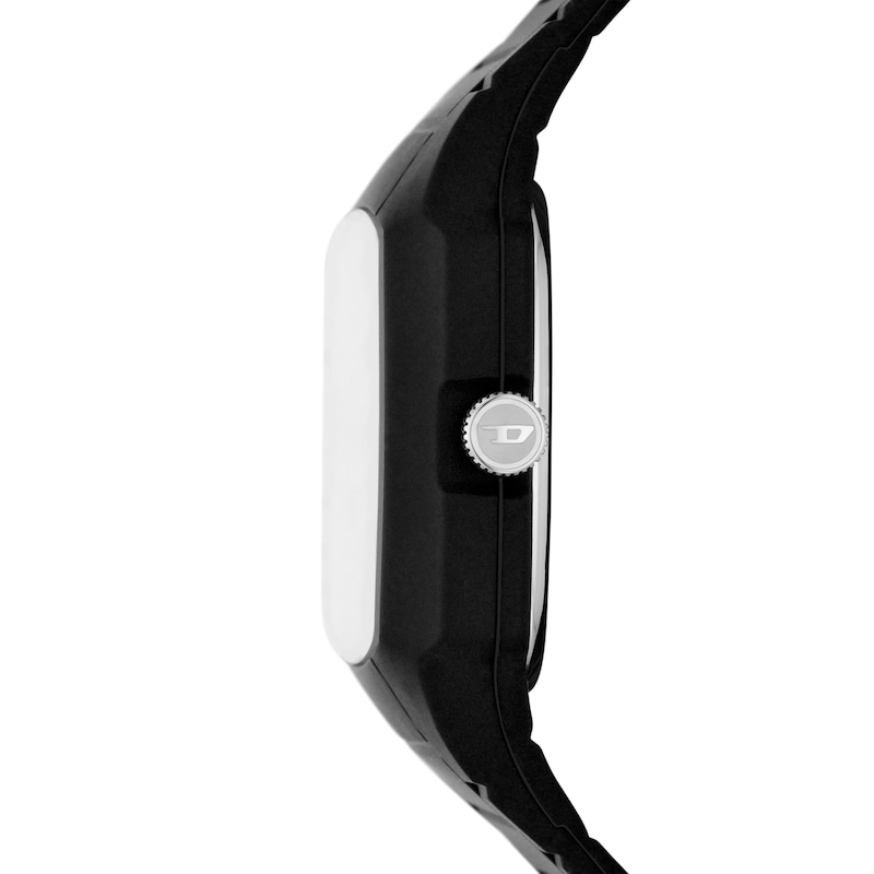 Main Image 2 of Diesel Cliffhanger 2.0 Men's Black Silicone Strap Watch & Logo Bracelet Set