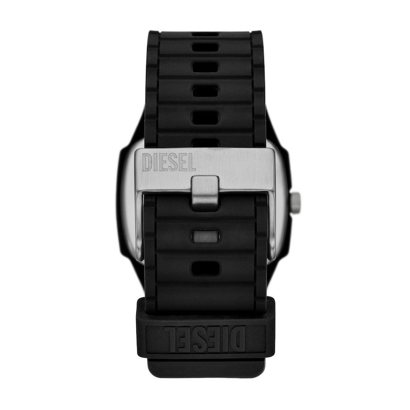 Diesel Cliffhanger 2.0 Men's Black Silicone Strap Watch & Logo Bracelet Set