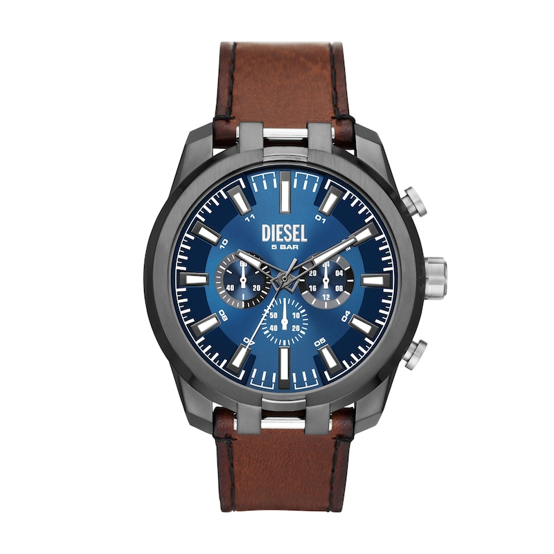 Main Image 1 of Diesel Split Men's Blue Dial & Gunmetal Stainless Steel Watch